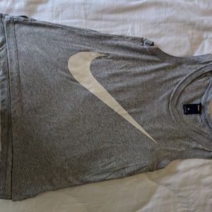 Gray nike tank top